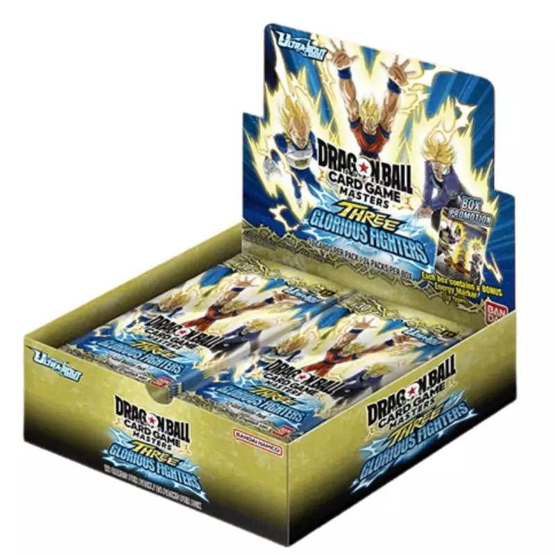 Dragon Ball Super Masters – B-30 – Three Glorious Fighters – Booster Display – Englisch
